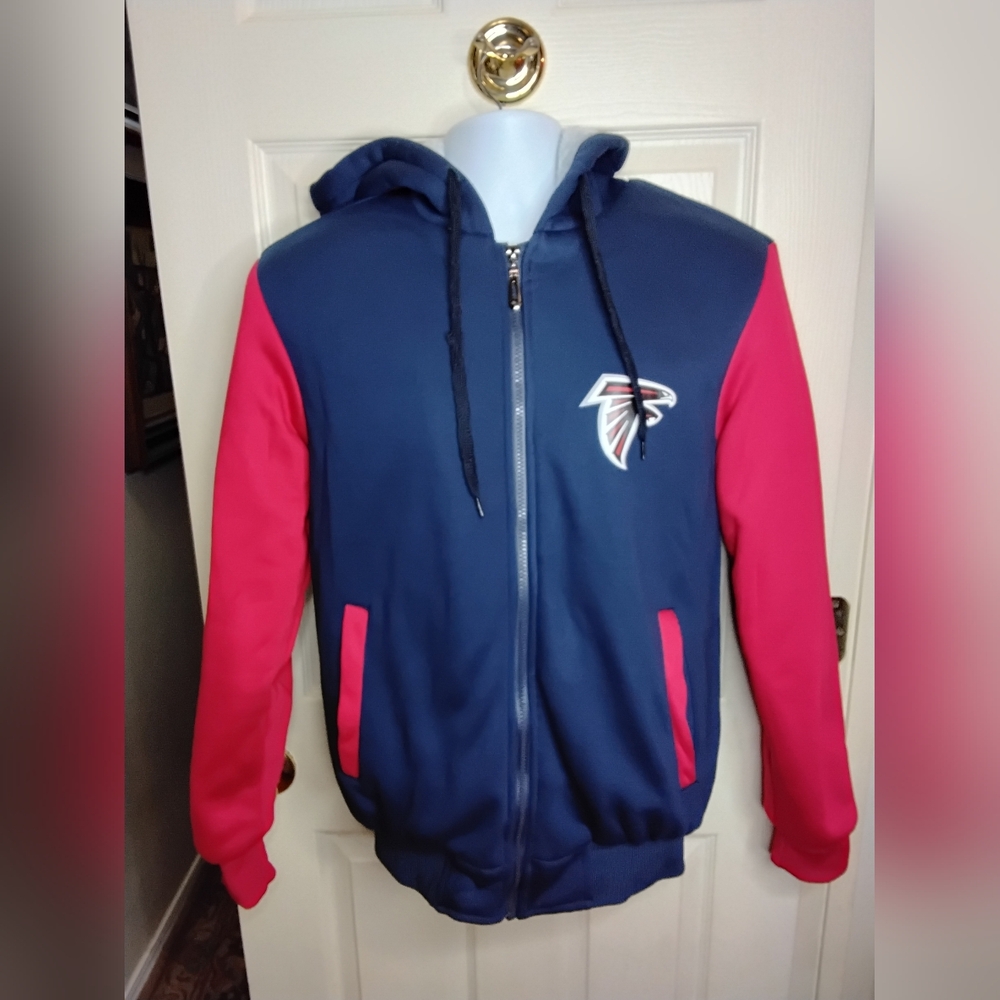 Atlanta Falcons Heavy Hooded Jacket Youth Boy Size Large